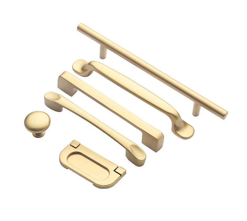 Paidu Manufacturer Golden Cabinet Drawer Handles Nordic Shoe Cabinet Handles Modern Minimalist Wardrobe Door Single-hole Pulls.