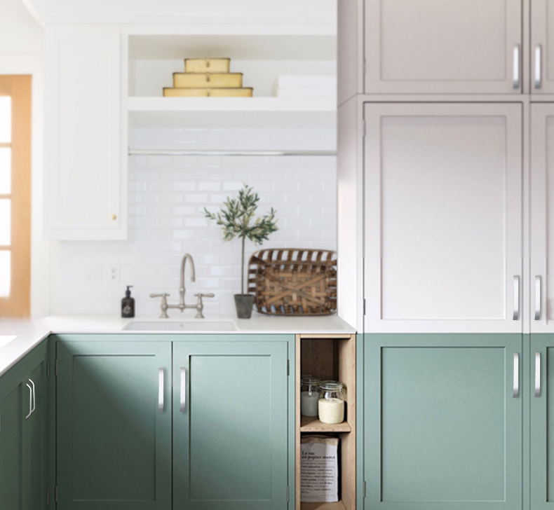 Paidu Manufacturer Modern Minimalist Oxidized Space Aluminum Silver Handles For Desks Drawers Shoe Cabinets Cabinet Doors