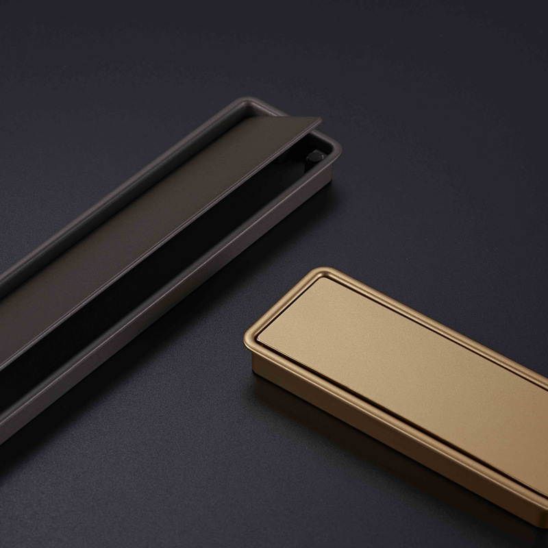 Paidu Manufacturers Invisible Flip Embedded Hidden Hand Drawer Move Door Buckle Simple Tatami Embedded Zinc Alloy Cabinet Door Handle