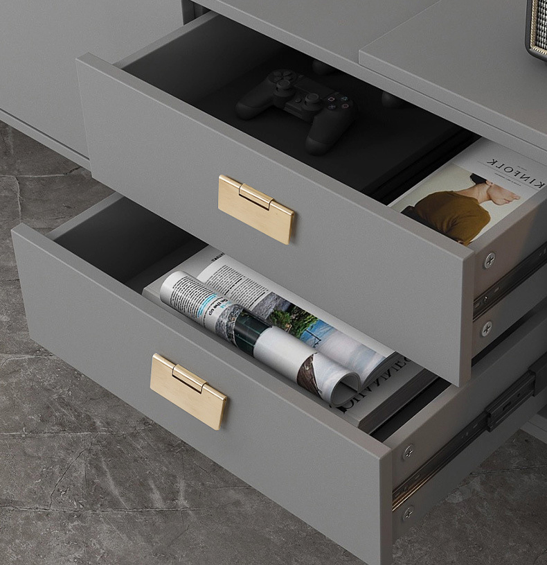 Paidu Manufacturer Modern Exposed Flip-top Drawer Furniture Handles Aluminum Profile Wardrobe Cabinet Door Handles Concealed Latch Handles