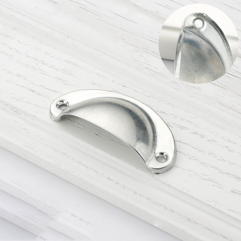 Paidu Manufacturer Classical Chinese Drawer Shell Handles Modern Minimalist Stainless Steel Medical Cabinet Exposed Hole Handles