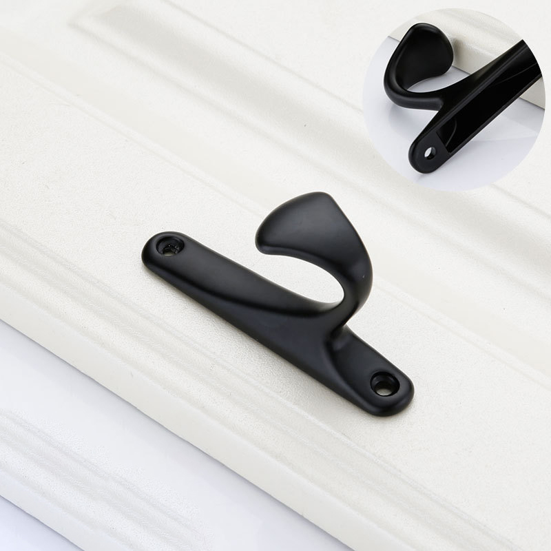 Paidu Manufacturer Solid Single-hole Furniture Hardware Accessories Drawer Cabinet Door Handles American-style Black Cabinet Wardrobe Handles