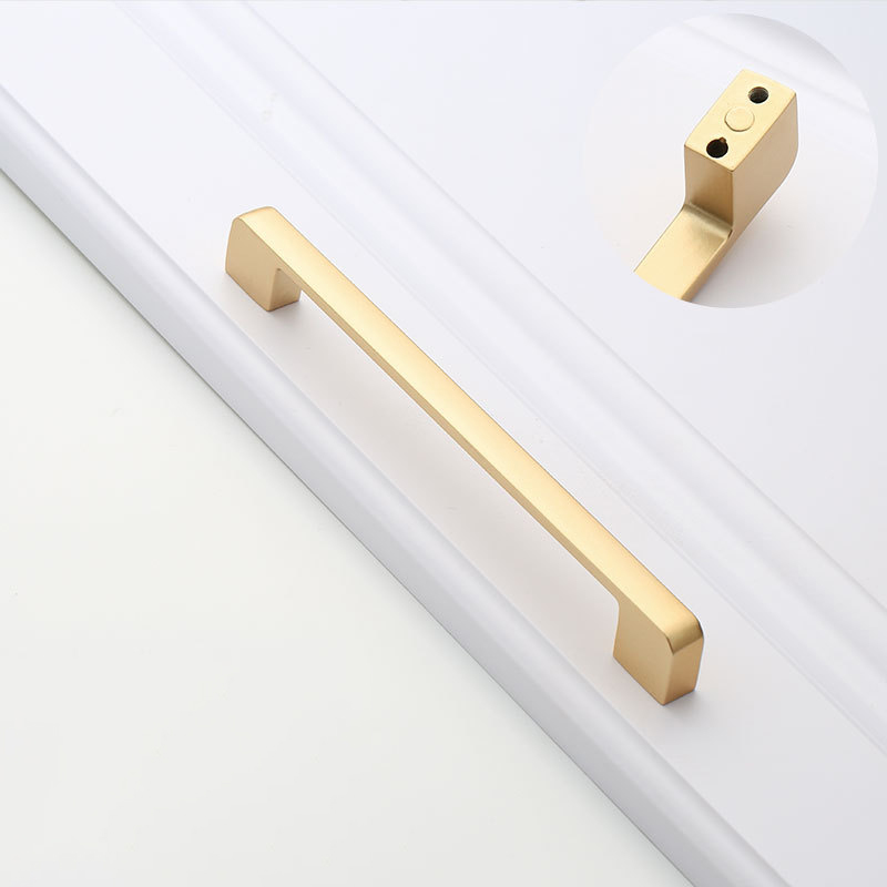 Paidu Manufacturer Golden Cabinet Drawer Handles Nordic Shoe Cabinet Handles Modern Minimalist Wardrobe Door Single-hole Pulls.