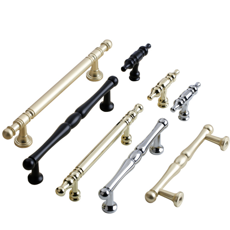 Paidu Manufacturer Minimalist European-style Furniture Drawer Handles Gold Wholesale of Minimalist Cabinet Wardrobe Door Handles Hardware