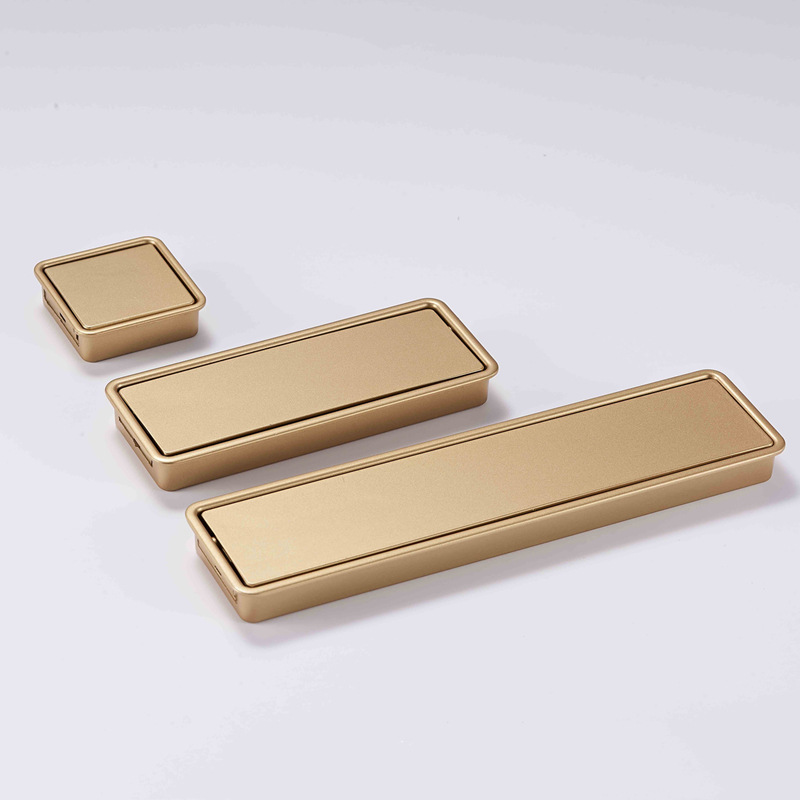 Paidu Manufacturers Invisible Flip Embedded Hidden Hand Drawer Move Door Buckle Simple Tatami Embedded Zinc Alloy Cabinet Door Handle