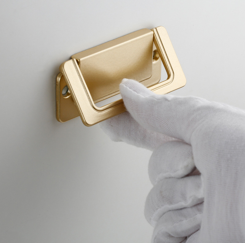 Paidu Aluminium Alloy Door Drawer Bedside Cabinet Handles Minimalist Sliding Concealed Latch Flat Concealed Exposed Handles Manufacturer