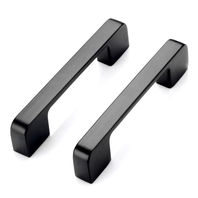 Paidu Manufacturers Aluminum alloy black thumb handle cabinet drawer wardrobe door handle furniture hardware single hole small handle wholesale
