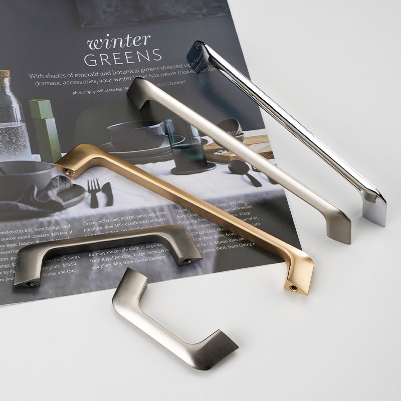 Premium Wardrobe Handles: Modern, Minimalist, in Gold, Black, and Gray, for Cabinets and Drawers